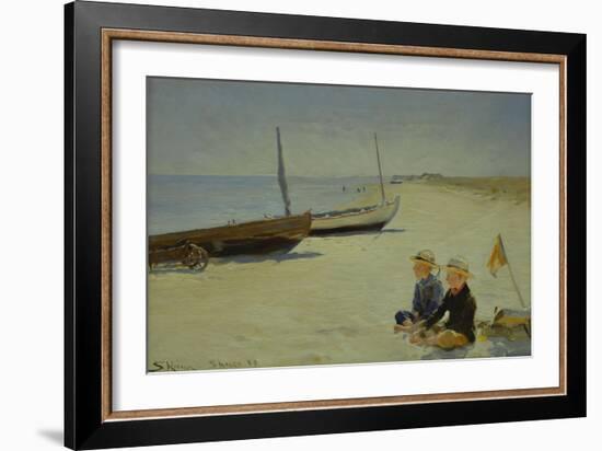 Boys on the Beach at Skagen-Peder Severin Kröyer-Framed Giclee Print