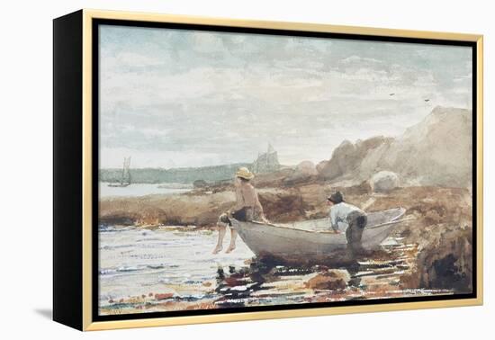 Boys on the Beach-Winslow Homer-Framed Premier Image Canvas