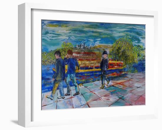 Boys on the Towpath-Brenda Brin Booker-Framed Giclee Print