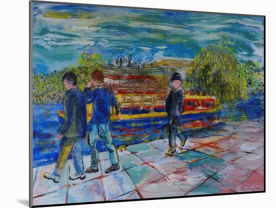Boys on the Towpath-Brenda Brin Booker-Mounted Giclee Print