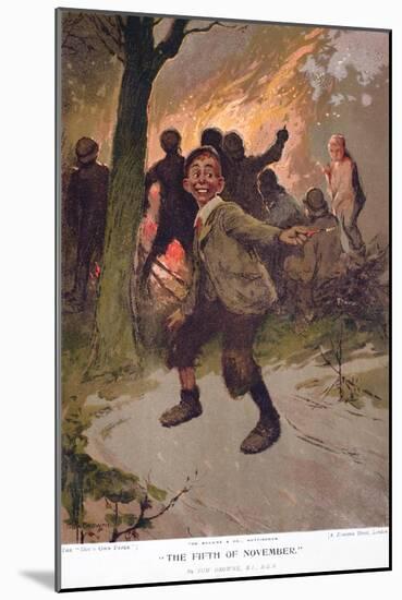 Boys Own Paper Circa 1900 Celebrating the 5th November, Firework Day-null-Mounted Giclee Print
