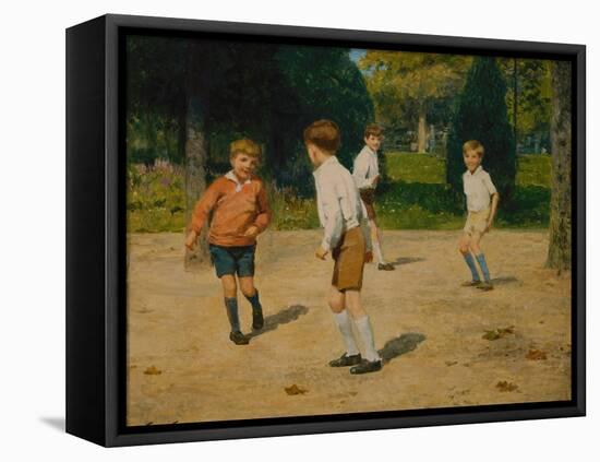Boys Playing by Victor Gabriel Gilbert-Victor Gabriel Gilbert-Framed Premier Image Canvas