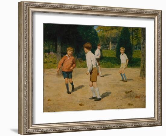 Boys Playing by Victor Gabriel Gilbert-Victor Gabriel Gilbert-Framed Giclee Print