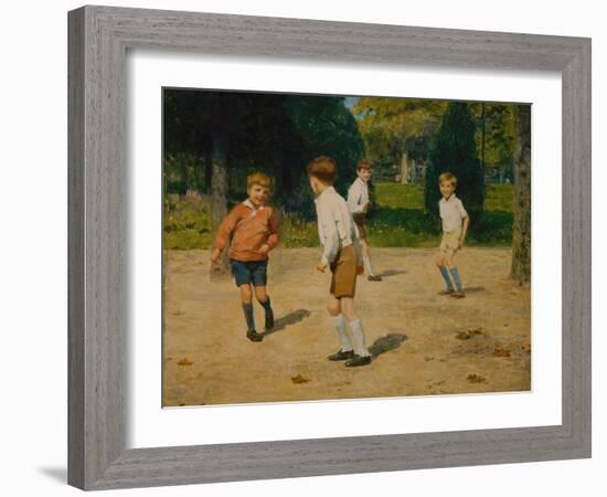 Boys Playing by Victor Gabriel Gilbert-Victor Gabriel Gilbert-Framed Giclee Print