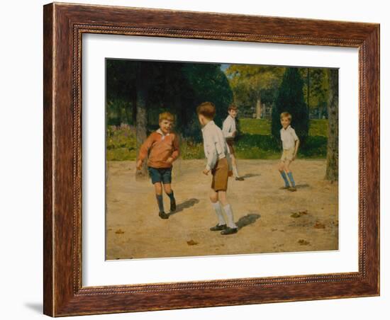 Boys Playing by Victor Gabriel Gilbert-Victor Gabriel Gilbert-Framed Giclee Print