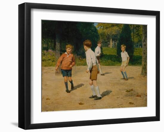 Boys Playing by Victor Gabriel Gilbert-Victor Gabriel Gilbert-Framed Giclee Print