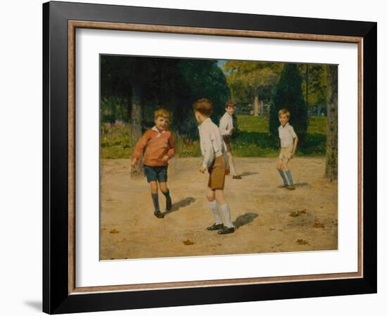 Boys Playing by Victor Gabriel Gilbert-Victor Gabriel Gilbert-Framed Giclee Print