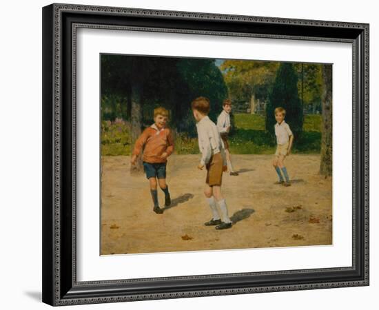 Boys Playing by Victor Gabriel Gilbert-Victor Gabriel Gilbert-Framed Giclee Print