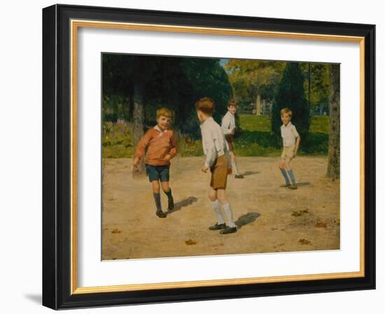 Boys Playing by Victor Gabriel Gilbert-Victor Gabriel Gilbert-Framed Giclee Print