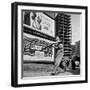 Boys Playing Stickball in Vacant Lot Next to Drake's Cake and Movie "Carnegie Hall"-Ralph Morse-Framed Photographic Print