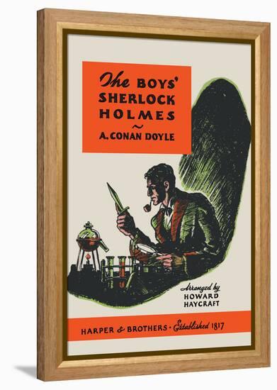 Boys' Sherlock Holmes-Charles Livingston Bull-Framed Stretched Canvas