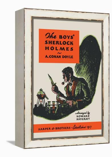 Boys' Sherlock Holmes-Charles Livingston Bull-Framed Stretched Canvas