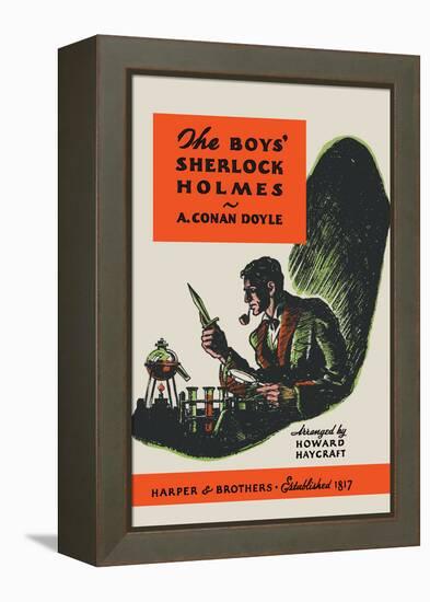 Boys' Sherlock Holmes-Charles Livingston Bull-Framed Stretched Canvas
