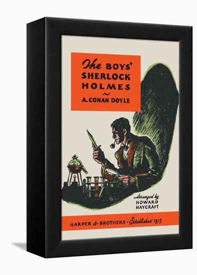 Boys' Sherlock Holmes-Charles Livingston Bull-Framed Stretched Canvas