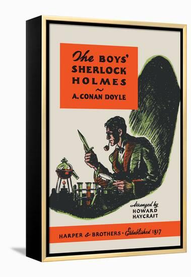 Boys' Sherlock Holmes-Charles Livingston Bull-Framed Stretched Canvas