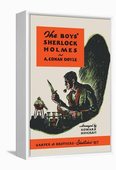 Boys' Sherlock Holmes-Charles Livingston Bull-Framed Stretched Canvas