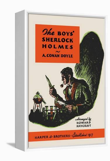 Boys' Sherlock Holmes-Charles Livingston Bull-Framed Stretched Canvas