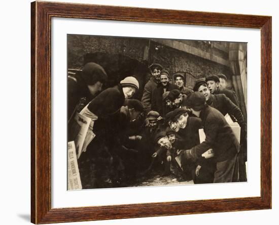 Boys Shooting Craps, C1910-Lewis Wickes Hine-Framed Photographic Print