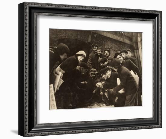 Boys Shooting Craps, C1910-Lewis Wickes Hine-Framed Photographic Print