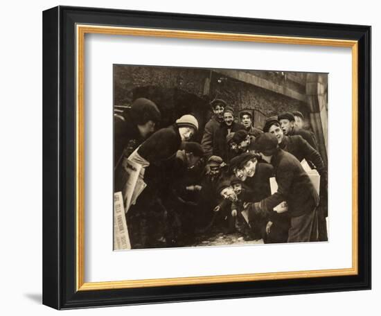 Boys Shooting Craps, C1910-Lewis Wickes Hine-Framed Photographic Print