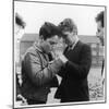 Boys Smoking in a Liverpool Street-Henry Grant-Mounted Photographic Print