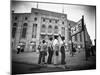 Boys Staring at Yankee Stadium-Bettmann-Mounted Photographic Print