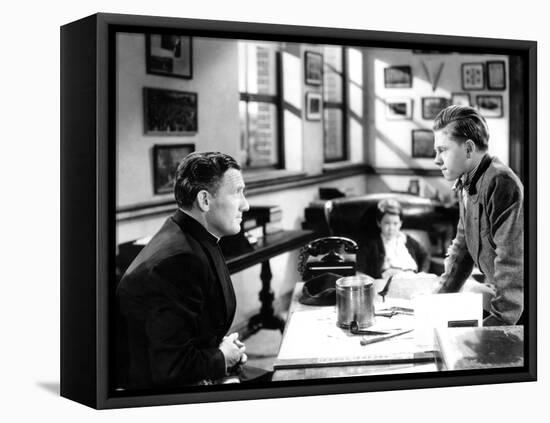 Boys Town, Spencer Tracy, Mickey Rooney, 1938-null-Framed Stretched Canvas