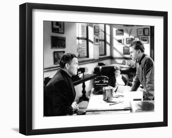 Boys Town, Spencer Tracy, Mickey Rooney, 1938-null-Framed Photo