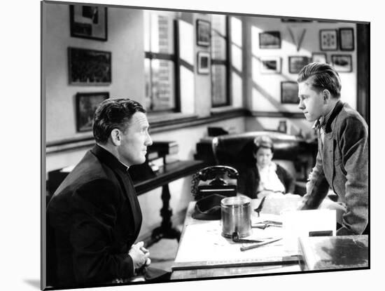 Boys Town, Spencer Tracy, Mickey Rooney, 1938-null-Mounted Photo