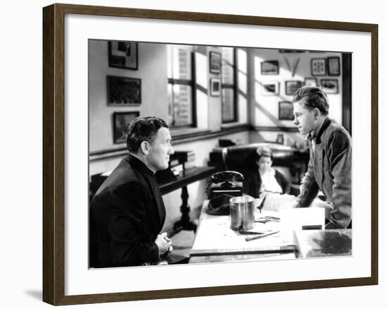 Boys Town, Spencer Tracy, Mickey Rooney, 1938-null-Framed Photo