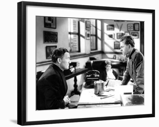 Boys Town, Spencer Tracy, Mickey Rooney, 1938-null-Framed Photo