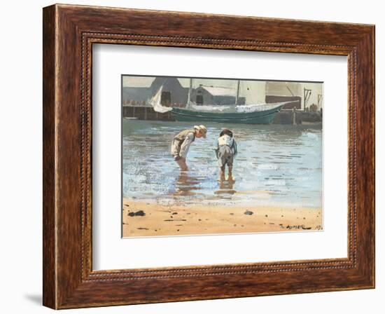 Boys Wading, 1873-Winslow Homer-Framed Art Print