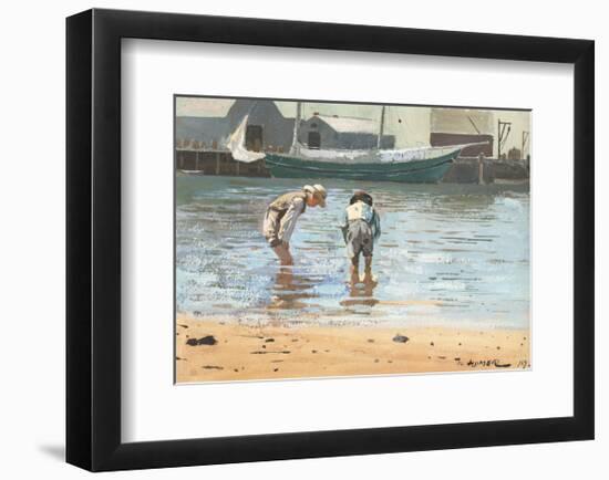 Boys Wading, 1873-Winslow Homer-Framed Art Print