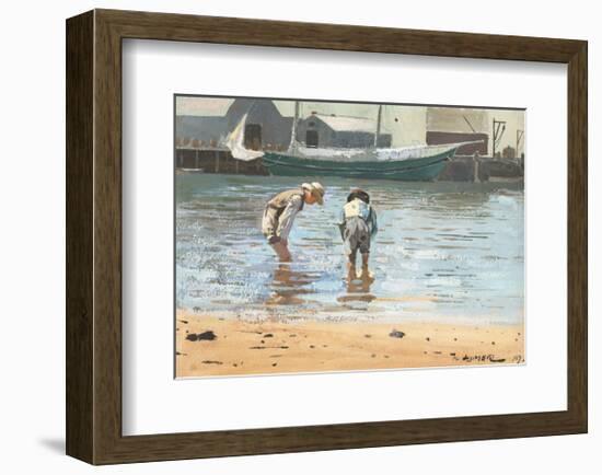 Boys Wading, 1873-Winslow Homer-Framed Art Print