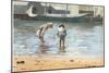 Boys Wading, 1873-Winslow Homer-Mounted Giclee Print