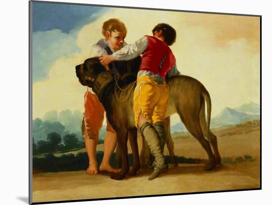 Boys with a Wild Dog 1786-87-Suzanne Valadon-Mounted Giclee Print