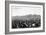 Bozeman, Montana - Panoramic View of Town-Lantern Press-Framed Art Print