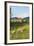 Bozeman, Montana, View of Sheep and Barn in Beautiful Green Fields-Bill Bachmann-Framed Photographic Print