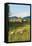Bozeman, Montana, View of Sheep and Barn in Beautiful Green Fields-Bill Bachmann-Framed Premier Image Canvas