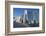 Bp Bridge in Millennium Park in Chicago, Early Morning in Autumn, with Skyline-Alan Klehr-Framed Photographic Print