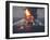 BP's Deepwater Horizon Oil Rig in Flames on April 21, 2010-null-Framed Photo