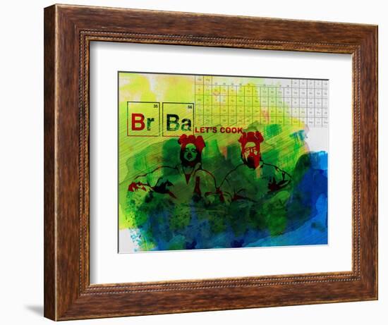 Br Ba Watercolor 1-Anna Malkin-Framed Art Print