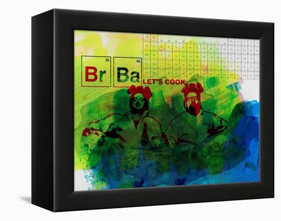 Br Ba Watercolor 1-Anna Malkin-Framed Stretched Canvas