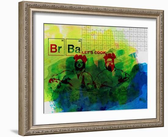 Br Ba Watercolor 1-Anna Malkin-Framed Art Print