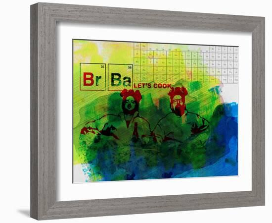 Br Ba Watercolor 1-Anna Malkin-Framed Art Print