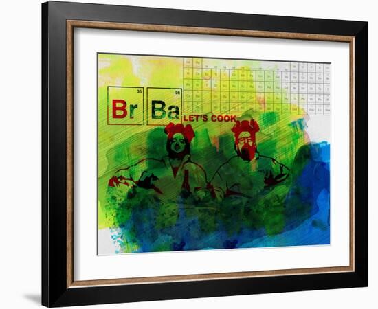 Br Ba Watercolor 1-Anna Malkin-Framed Art Print