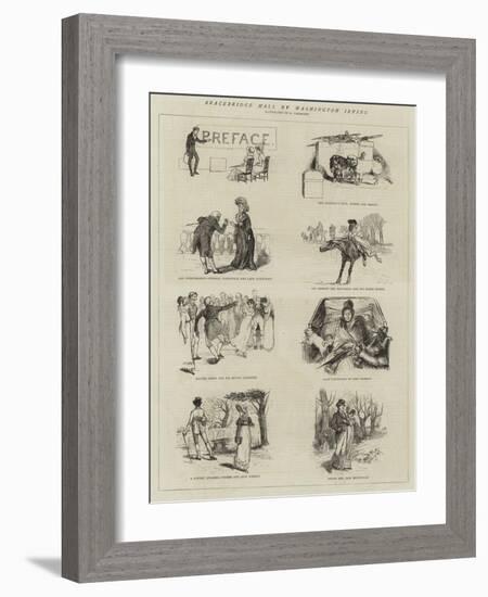 Bracebridge Hall by Washington Irving-Randolph Caldecott-Framed Giclee Print