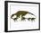 Brachylophosaurus with Offspring-Stocktrek Images-Framed Premium Giclee Print