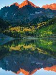 Maroon Bells Just as the Sun Was Rising-Brad Beck-Photographic Print