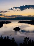 Sunrise Reflecting Off the Waters of Emerald Bay and Eagle Falls, South Lake Tahoe, Ca-Brad Beck-Framed Premier Image Canvas